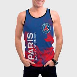 Майка-безрукавка мужская ФК ПСЖ PARIS SAINT GERMAIN, цвет: 3D-черный — фото 2