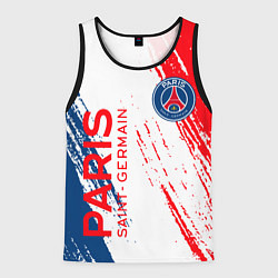 Майка-безрукавка мужская ФК ПСЖ FC PSG PARIS SG, цвет: 3D-черный