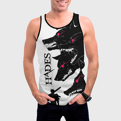 Мужская майка без рукавов Hades / 3D-Черный – фото 3