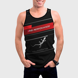 Майка-безрукавка мужская RS PERFOMANCE QUATTRO Z, цвет: 3D-черный — фото 2