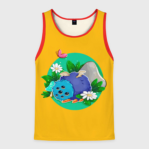 Мужская майка без рукавов Милый Гломмер / 3D-Красный – фото 1