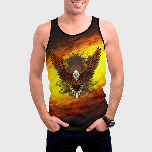 Мужская майка без рукавов Полет / 3D-Черный – фото 3