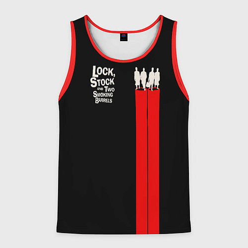 Мужская майка без рукавов Lock, Stock and Two Smoking Barrels / 3D-Красный – фото 1