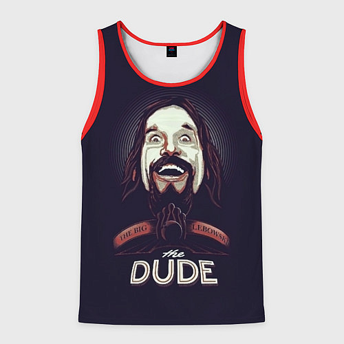 Мужская майка без рукавов Большой Лебовский The Dude / 3D-Красный – фото 1