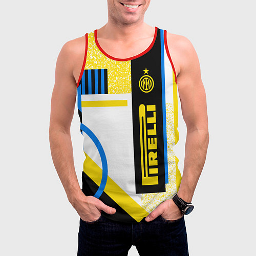 Мужская майка без рукавов ФК «Интер Милан» 202021 / 3D-Красный – фото 3
