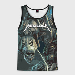 Майка-безрукавка мужская Metallica Metal Skull, цвет: 3D-черный
