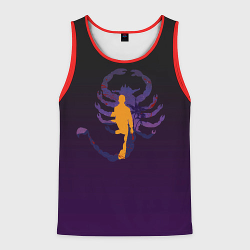 Мужская майка без рукавов Drive - Retrowave / 3D-Красный – фото 1