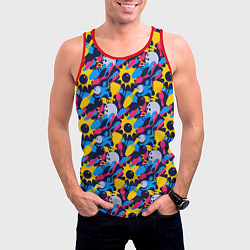 Майка-безрукавка мужская Боулинг, цвет: 3D-красный — фото 2