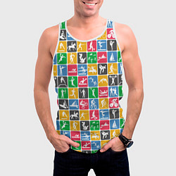 Майка-безрукавка мужская СПОРТ, цвет: 3D-белый — фото 2