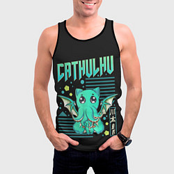 Майка-безрукавка мужская CatHulhu, цвет: 3D-черный — фото 2