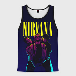 Майка-безрукавка мужская Nirvana Neon, цвет: 3D-черный