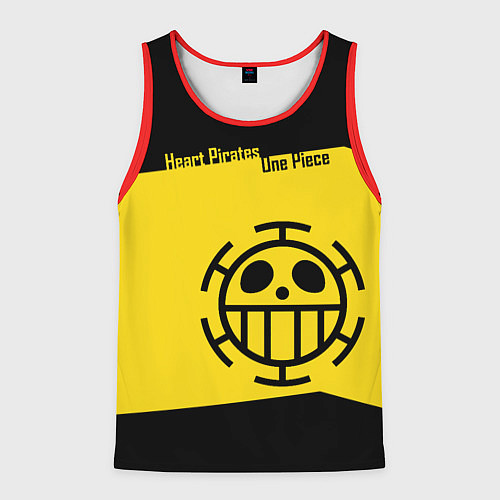 Мужская майка без рукавов Пираты Сердца One Piece / 3D-Красный – фото 1