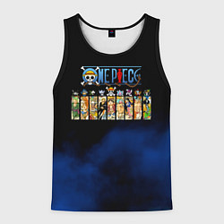 Майка-безрукавка мужская Пират Соломенной Шляпы One Piece, цвет: 3D-черный