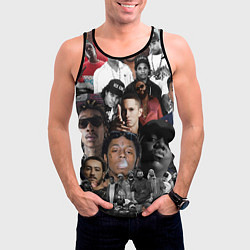 Майка-безрукавка мужская Короли Рэпа KING RAP, цвет: 3D-черный — фото 2