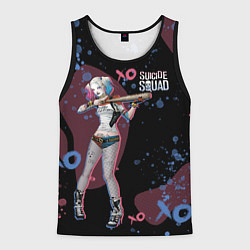 Майка-безрукавка мужская Art Harley Quinn SS 2016, цвет: 3D-черный