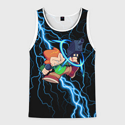 Майка-безрукавка мужская Пико Pico Молния, цвет: 3D-белый