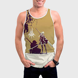 Майка-безрукавка мужская Yorha 2B Nier Automata Z, цвет: 3D-белый — фото 2