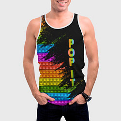 Майка-безрукавка мужская ИГРУШКА POP it ПОП-ИТ, цвет: 3D-белый — фото 2