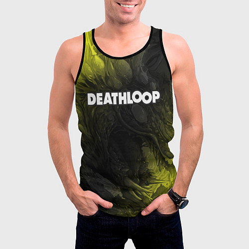 Мужская майка без рукавов Deathloop - Hyperbeast / 3D-Черный – фото 3