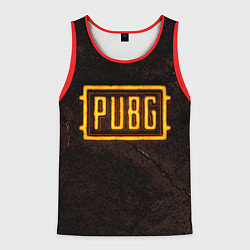 Майка-безрукавка мужская PUBG ПАБГ NEON, цвет: 3D-красный