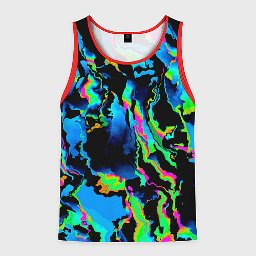 Мужская майка без рукавов Странное дерево / 3D-Красный – фото 1