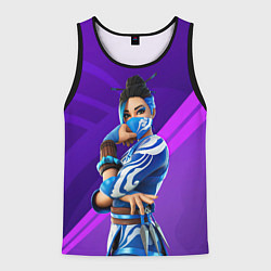 Майка-безрукавка мужская Fortnite Blue Jade, цвет: 3D-черный