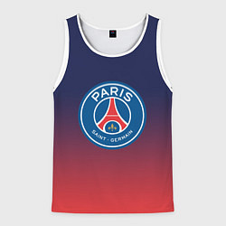 Майка-безрукавка мужская PSG ПСЖ PARIS SAINT GERMAIN, цвет: 3D-белый