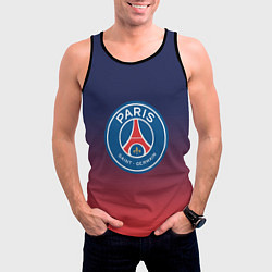 Майка-безрукавка мужская PSG ПСЖ PARIS SAINT GERMAIN, цвет: 3D-черный — фото 2