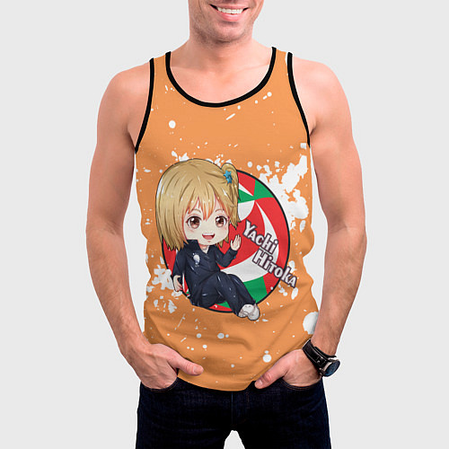 Мужская майка без рукавов Yachi Hitoka Haikyu Волейбол Z / 3D-Черный – фото 3