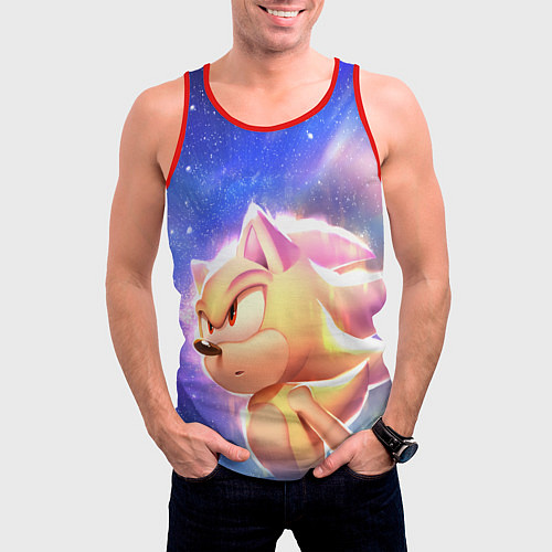 Мужская майка без рукавов SONIC СОНИК Z / 3D-Красный – фото 3