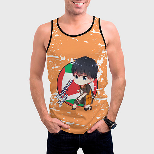 Мужская майка без рукавов Kageyama tobio Haikyu Z / 3D-Черный – фото 3