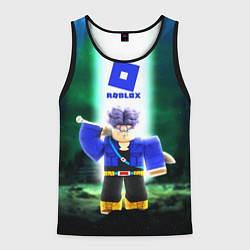 Майка-безрукавка мужская DRAGONBALL ROBLOX РОБЛОКС Z, цвет: 3D-черный