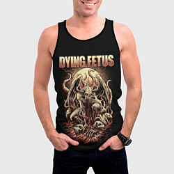Майка-безрукавка мужская Dying Fetus, цвет: 3D-черный — фото 2