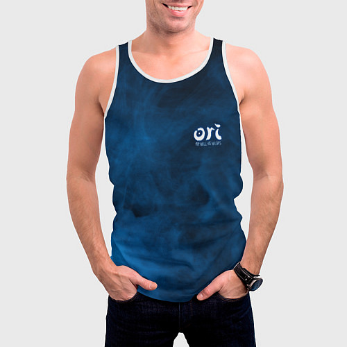 Мужская майка без рукавов Ori Logo Ori and the Will of the Wisps Z / 3D-Белый – фото 3