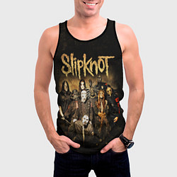 Майка-безрукавка мужская Slipknot, цвет: 3D-черный — фото 2