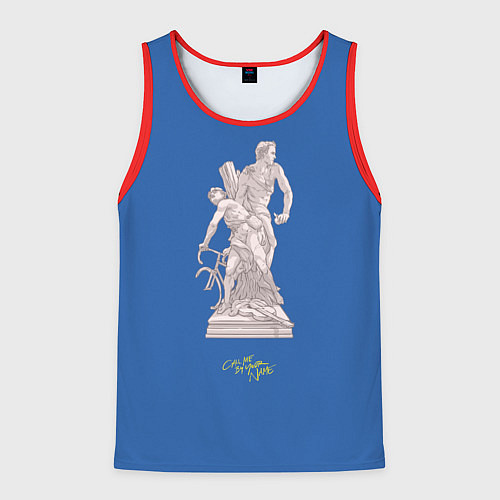 Мужская майка без рукавов CMbYN скульптура Тимоти Шаламе Арми Хаммер / 3D-Красный – фото 1