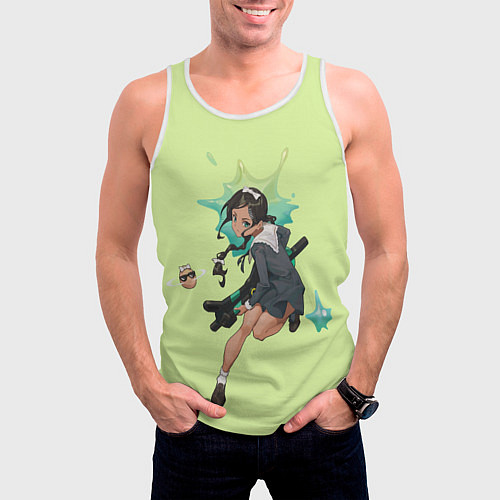 Мужская майка без рукавов Aonuma Neiru / 3D-Белый – фото 3