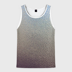 Майка-безрукавка мужская Металликскин, цвет: 3D-белый