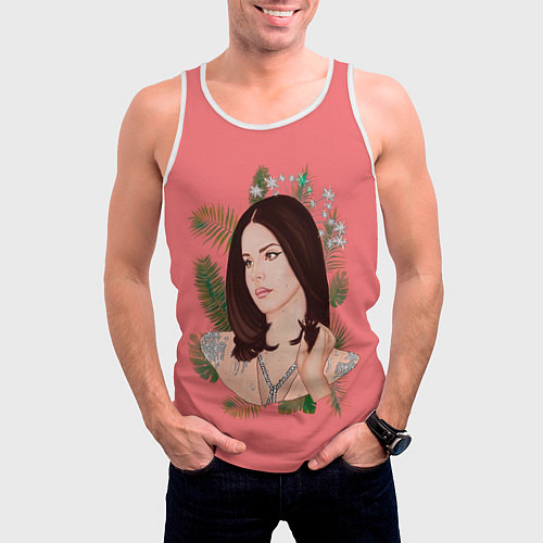 Мужская майка без рукавов Нарисованная Лана / 3D-Белый – фото 3