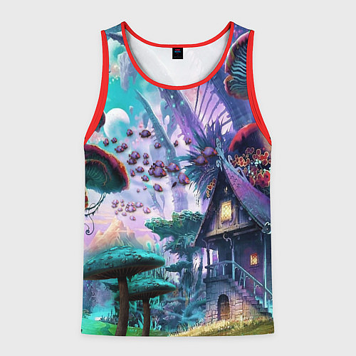 Мужская майка без рукавов FantasyFish / 3D-Красный – фото 1