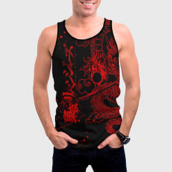 Майка-безрукавка мужская ТОКИЙСКИЕ МСТИТЕЛИ КРАСНЫЙ ДРАКОН, цвет: 3D-черный — фото 2