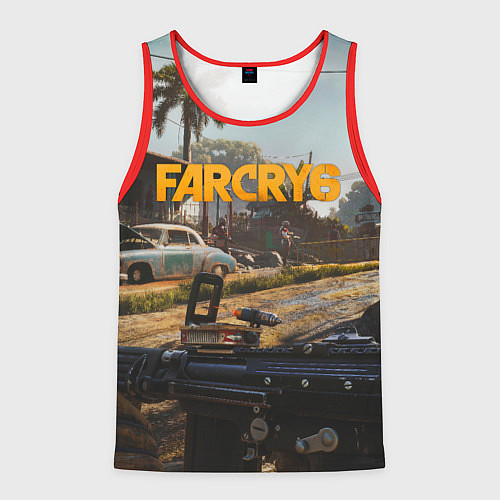 Мужская майка без рукавов Far Cry 6 game art / 3D-Красный – фото 1