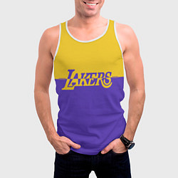 Майка-безрукавка мужская KobeBryant Los Angeles Lakers,, цвет: 3D-белый — фото 2