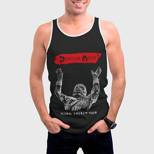Мужская майка без рукавов DM tour / 3D-Белый – фото 3