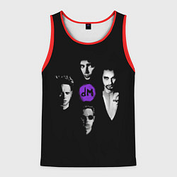 Майка-безрукавка мужская Depeche mode band, цвет: 3D-красный
