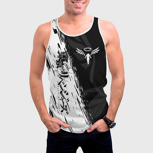 Мужская майка без рукавов ТОКИЙСКИЕ МСТИТЕЛИ WALHALLA КЛАН / 3D-Белый – фото 3