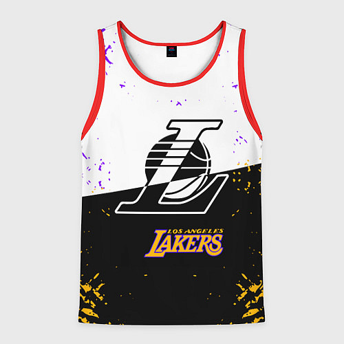 Мужская майка без рукавов Коби Брайант Los Angeles Lakers, / 3D-Красный – фото 1