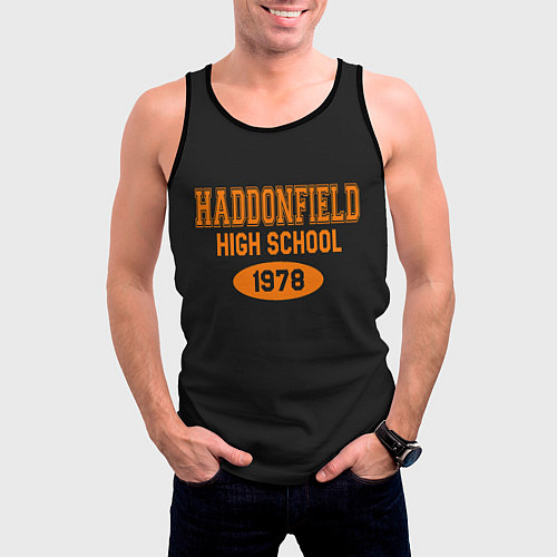 Мужская майка без рукавов Haddonfield High School 1978 / 3D-Черный – фото 3