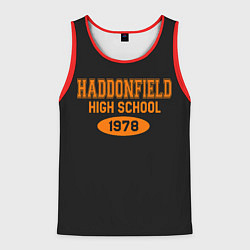 Майка-безрукавка мужская Haddonfield High School 1978, цвет: 3D-красный