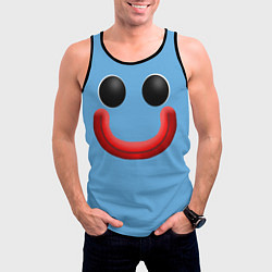 Майка-безрукавка мужская Huggy Waggy smile, цвет: 3D-черный — фото 2